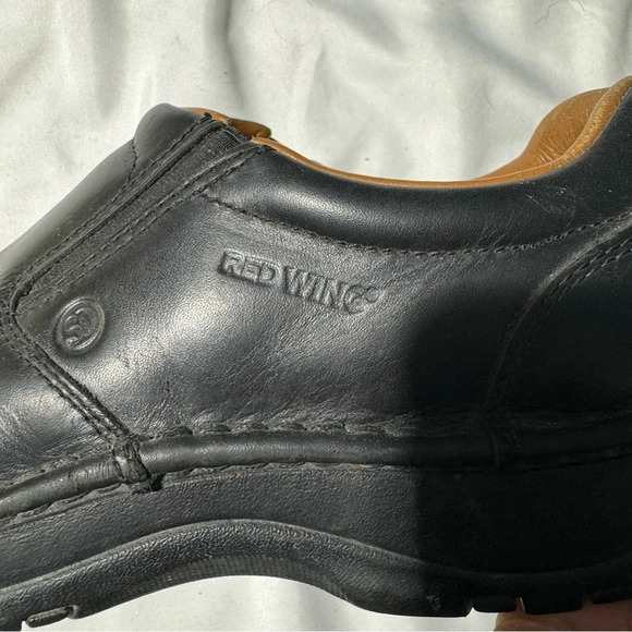 Red Wing Safety Steel Toe Slip On Dress  Shoes 8700 Black Size 13 - Picture 6 of 11